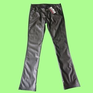 Devil fashion faux leather pants (mens) Black